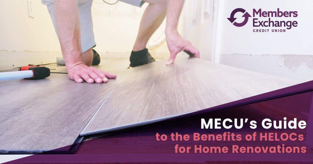 Man making home renovations utilizing HELOC money. MECU | Jackson, MS Credit