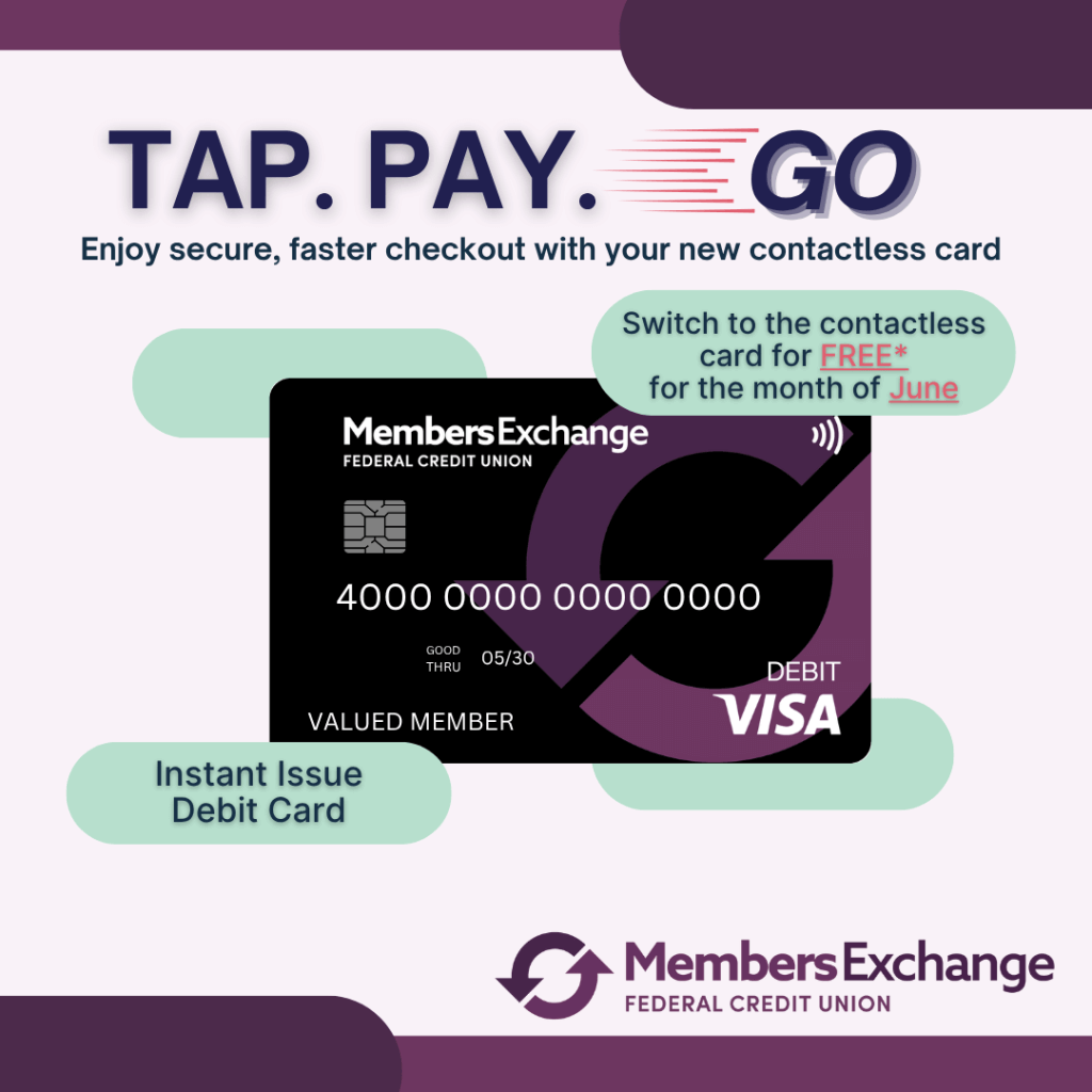 debit card with tap chip