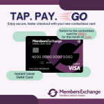 debit card with tap chip