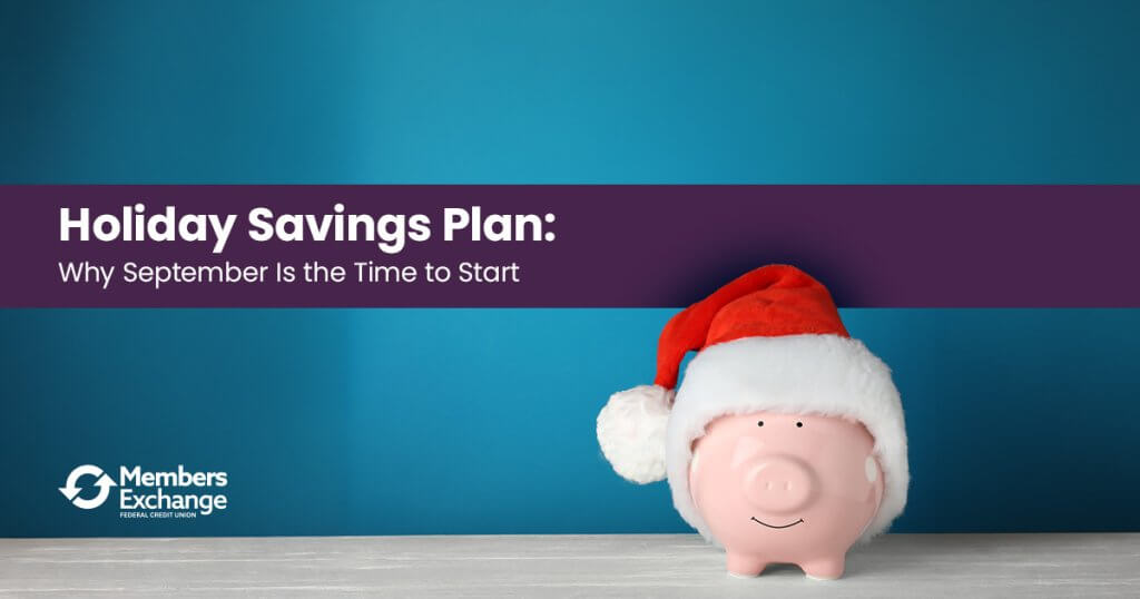 Family reviewing a holiday savings plan and budget before the holiday shopping season