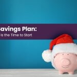 Family reviewing a holiday savings plan and budget before the holiday shopping season